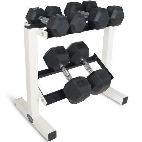  Titan Fitness 2 Tier Dumbbell Rack Stand